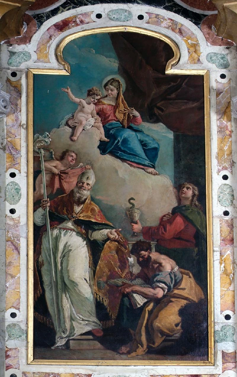 Madonna con Gesù Bambino santi